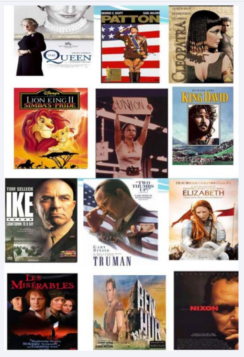 Examples of leadership films seen by students