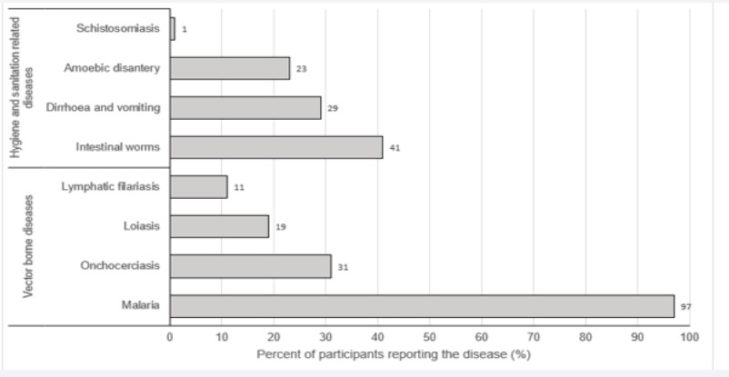 Figure 5: Common diseases reported by residents in the Pouth-Kelle community.